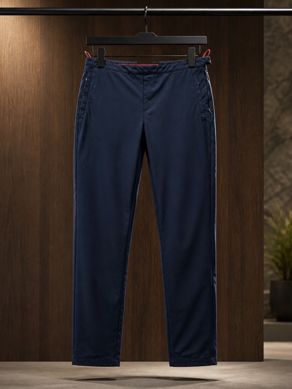 Prada black Slim Casual Chinos with Side Trim
